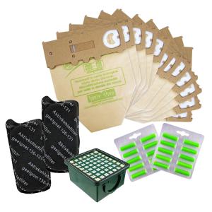 Sacchetti Vk 131 Vk 130 12pz 20 Profumi 2 Filtri Carboni 1 Hepa Cavo Spazzola Compatibili 36912161 - Foto 2