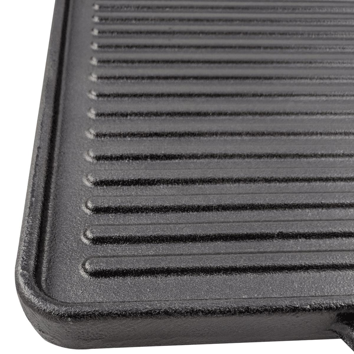 Bistecchiera In Ghisa Cook Case - 40x40 Cm, Doppia Superficie Liscia/Rigata