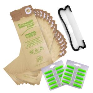 BIERRE STORE SACCHETTI FOLLETTO VK 121 VK 122 VK 120 16PZ 20 PROFUMI SPAZZOLA SETOLE COMPATIBILI