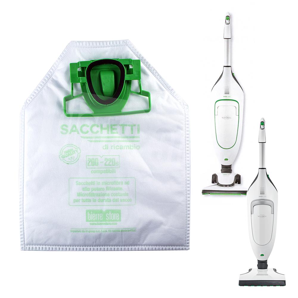 bierre store sacchetti folletto vk 200 vk 220 s con 12 sacchetti profumi e 2 filtri vk220s compatibile - foto 4