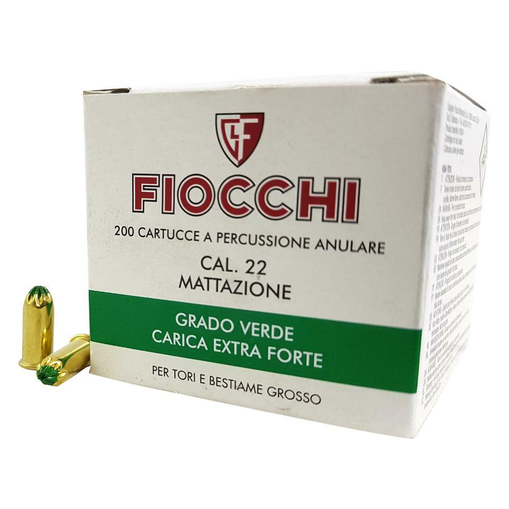fraraccio cartucce abbatti buoi cal. 22 grado verde carica extra forte fiocchi - foto 1