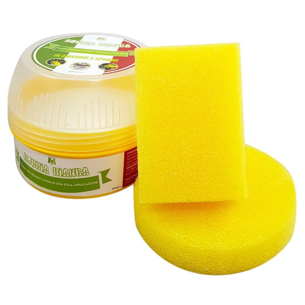 roccia bianca detergente universale biodegradabile roccia bianca 500g + 2 spugne - foto 1