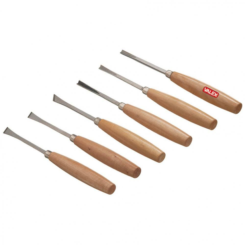 valex sgorbie per legno kit 6 pezzi - foto 1