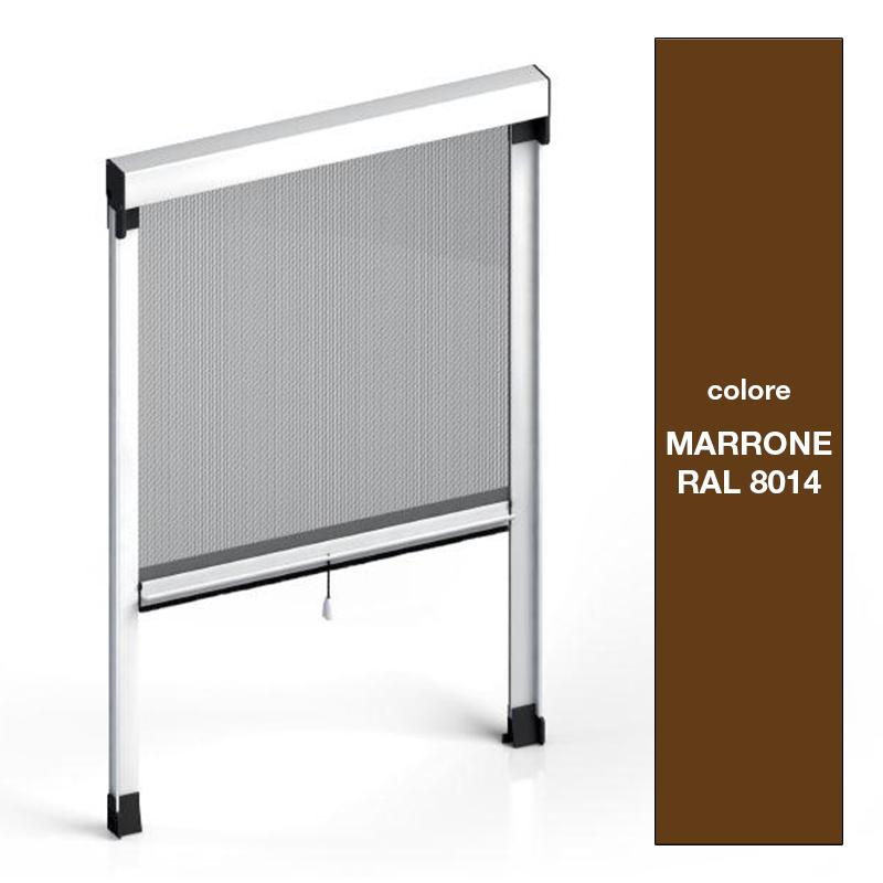 san giorgio zanzariera a rullo flash per finestre 100x170cm colore marrone - foto 3