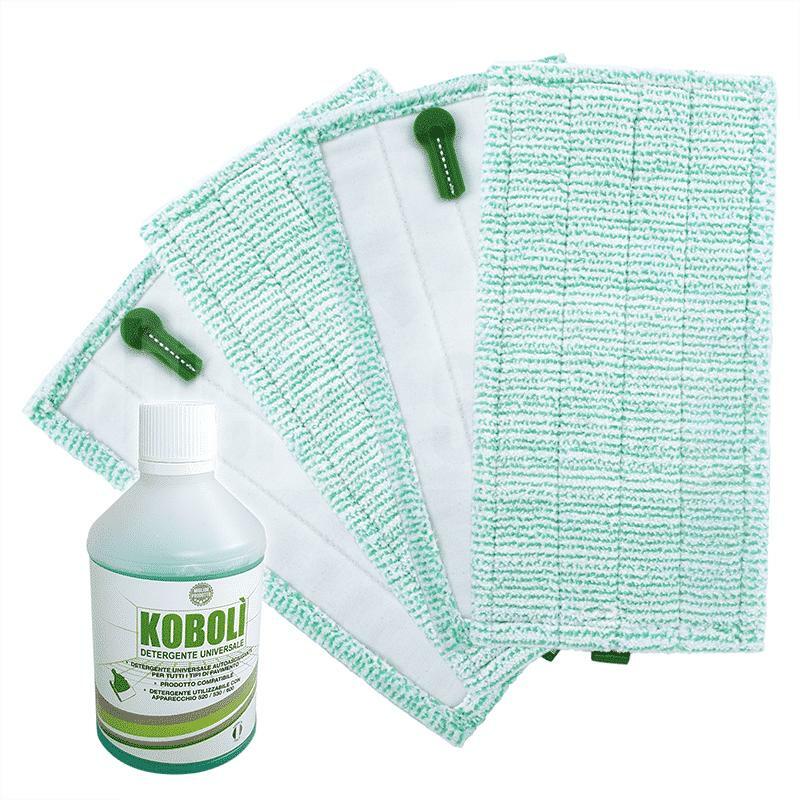 bierre store set 4 panni pulilava fughe folletto sp600 sp600s sp7s detergente universale compatibile - foto 1