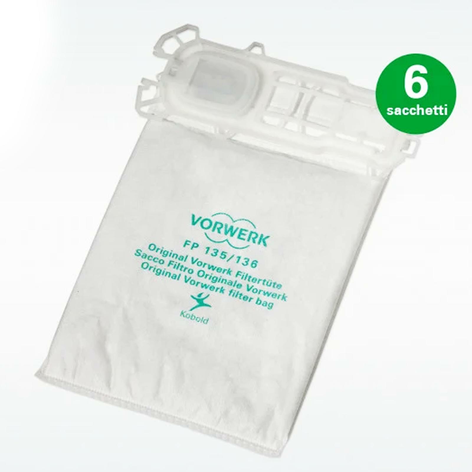 vorwerk sacchetti folletto vk 135 vk 136  dovina originali - foto 2