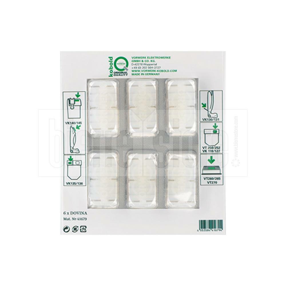 vorwerk sacchetti vk 140 vk 150 6 pz + profumi dovina originali - foto 2