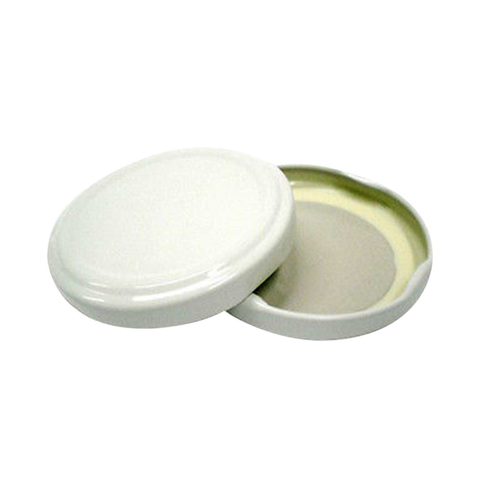 fraschetti tappi vasi vasetti vetro capsule bianco 500pz 70 mm idonee bollitura prima scelta - foto 1
