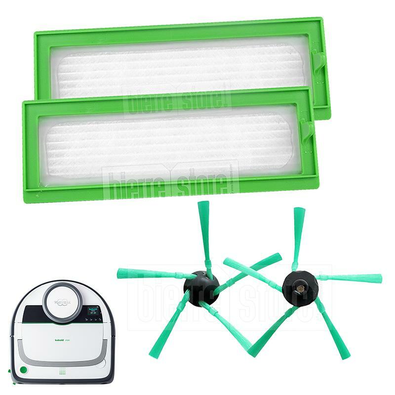bierre store filtro folletto vr200 kit 2 spazzole   2 filtri robot compatibile - foto 1