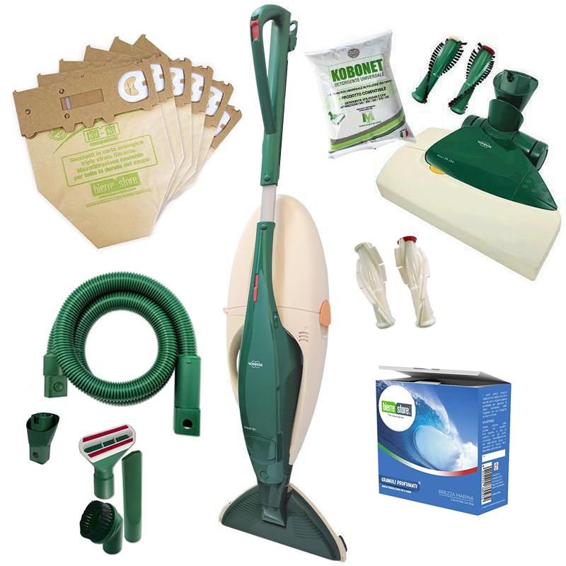 vorwerk vorwerk folletto vk131 rigenerato+kit flessibile+ battitappeto - foto 1