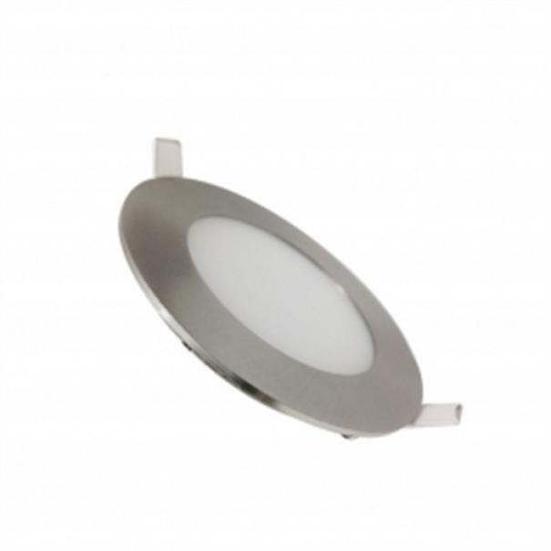 vivalamp faretto led da incasso 6w rotondo acciaio sottile super slim luce fredda kit 5 pezzi - foto 1