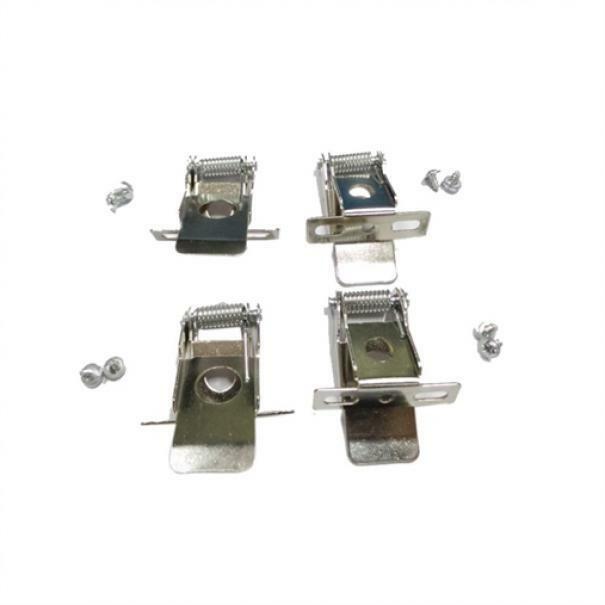 vivalamp kit molle per incasso pannello led mollette per luci staffe kit 4 pezzi - foto 1