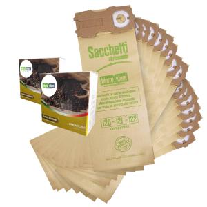 Set Completo Sacchetti Folletto VK120 VK121 VK122 Con Profumatori E Scopa Sottospazzola