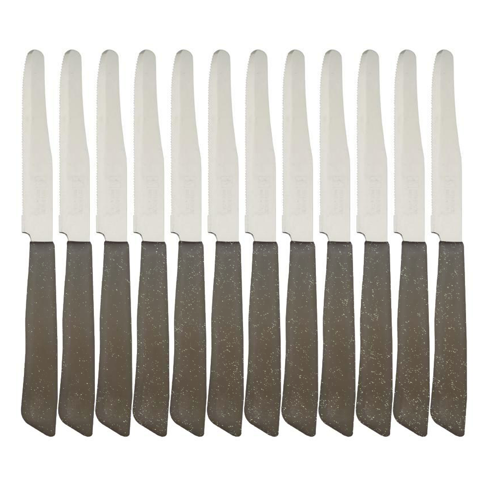 bonomi coltello inox da tavola 12pz pietra - foto 1