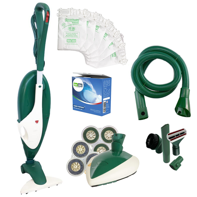 vorwerk folletto vk135 con tubo flessibile e lucidatrice pl515 - foto 1