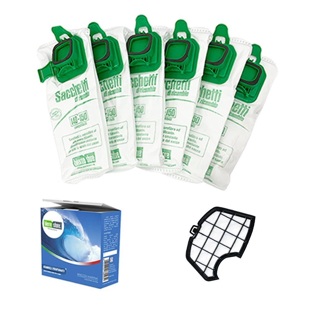 vorwerk folletto vk150 con sacchetti granuli profumati e filtri - foto 2