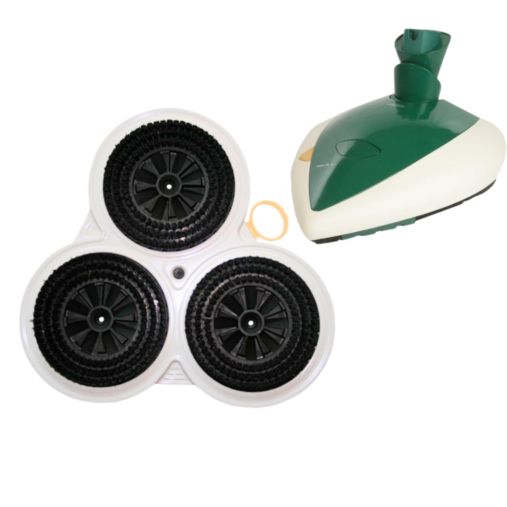 vorwerk modulo panda spazzole feltro e setola per lucidatrice folletto pl515 pulilux originale - foto 2